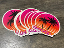 Die Cut Palm Sunset
