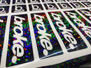 Reverse broke. Decal