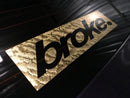 Reverse broke. Decal