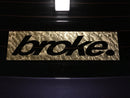 Reverse broke. Decal