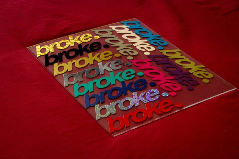 broke. Decals